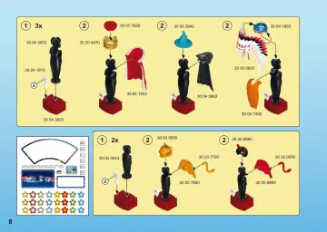 Notices de montage Playmobil 9847 - Loge avec costumes (8)