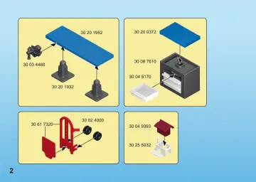 Manual de instruções Playmobil 9851 - Mobília e acessórios para oficina (2)