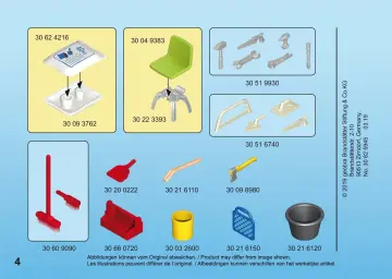 Bouwplannen Playmobil 9851 - Inrichting atelier (4)