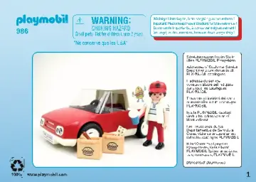 Building instructions Playmobil 9860 - delivery service (1)