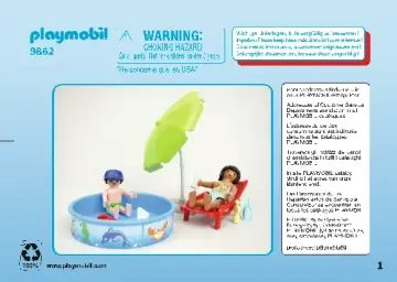 Building instructions Playmobil 9862 - 4 seasons-set summer (1)