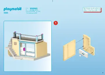 Manuales de instrucciones Playmobil 9866 - Bungalow vacío (1)