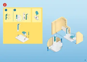 Building instructions Playmobil 9866 - bungalow, empty (2)