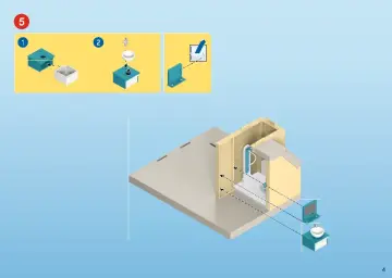 Building instructions Playmobil 9866 - bungalow, empty (4)