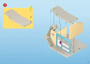 Building instructions Playmobil 9866 - bungalow, empty (6)