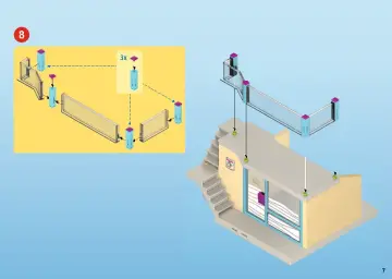 Building instructions Playmobil 9866 - bungalow, empty (7)