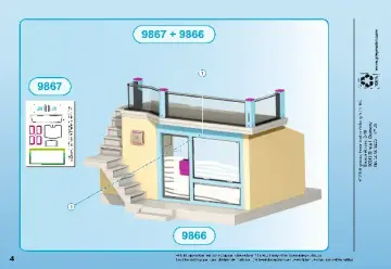 Összeszerelési útmutatók Playmobil 9867 - Konditerem (4)