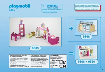 Notices de montage Playmobil 9869 - Chambre de princesse (1)