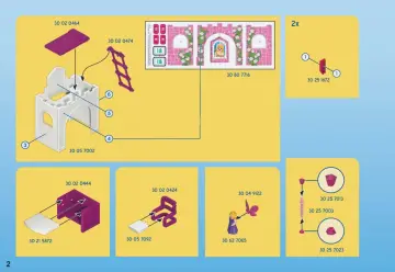 Manual de instruções Playmobil 9869 - Quarto das princesas (2)