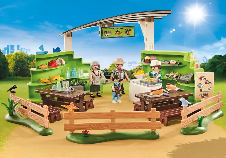 Playmobil 9871 - Restauracja w zoo i sklep