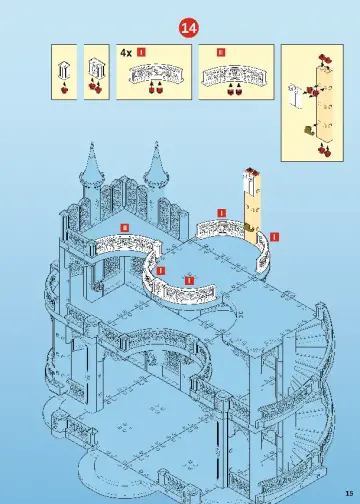 Building instructions Playmobil 9879 - Fairy Tale Castle (15)