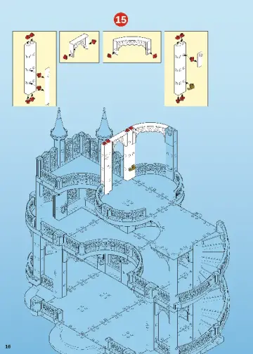 Bouwplannen Playmobil 9879 - Droomkasteel (16)