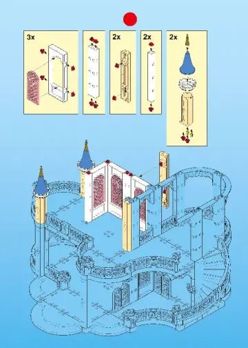 Bouwplannen Playmobil 9879 - Droomkasteel (33)