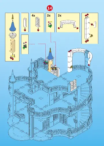 Bouwplannen Playmobil 9879 - Droomkasteel (38)