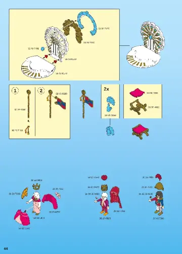 Manual de instruções Playmobil 9879 - Castelo dos Sonhos (44)