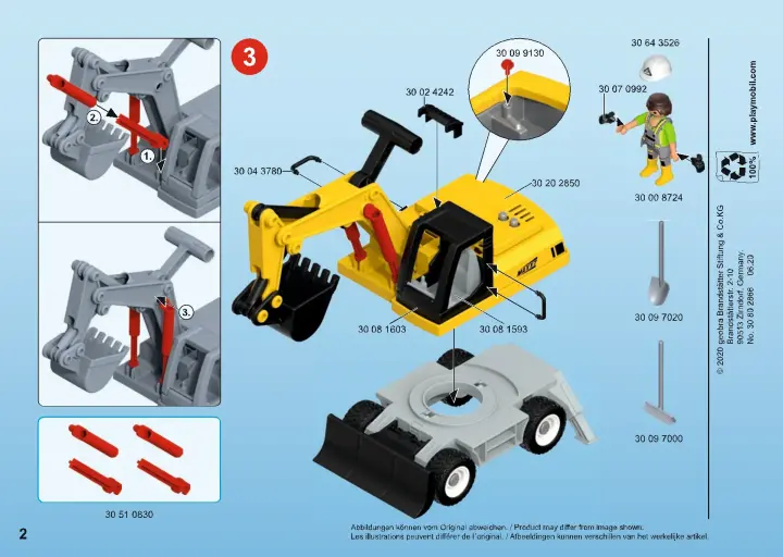 Összeszerelési útmutatók Playmobil 9888 - Markológép (2)