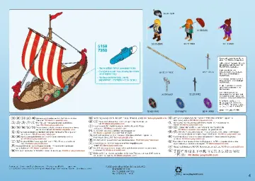 Manual de instruções Playmobil 9891 - Barco Viking (4)